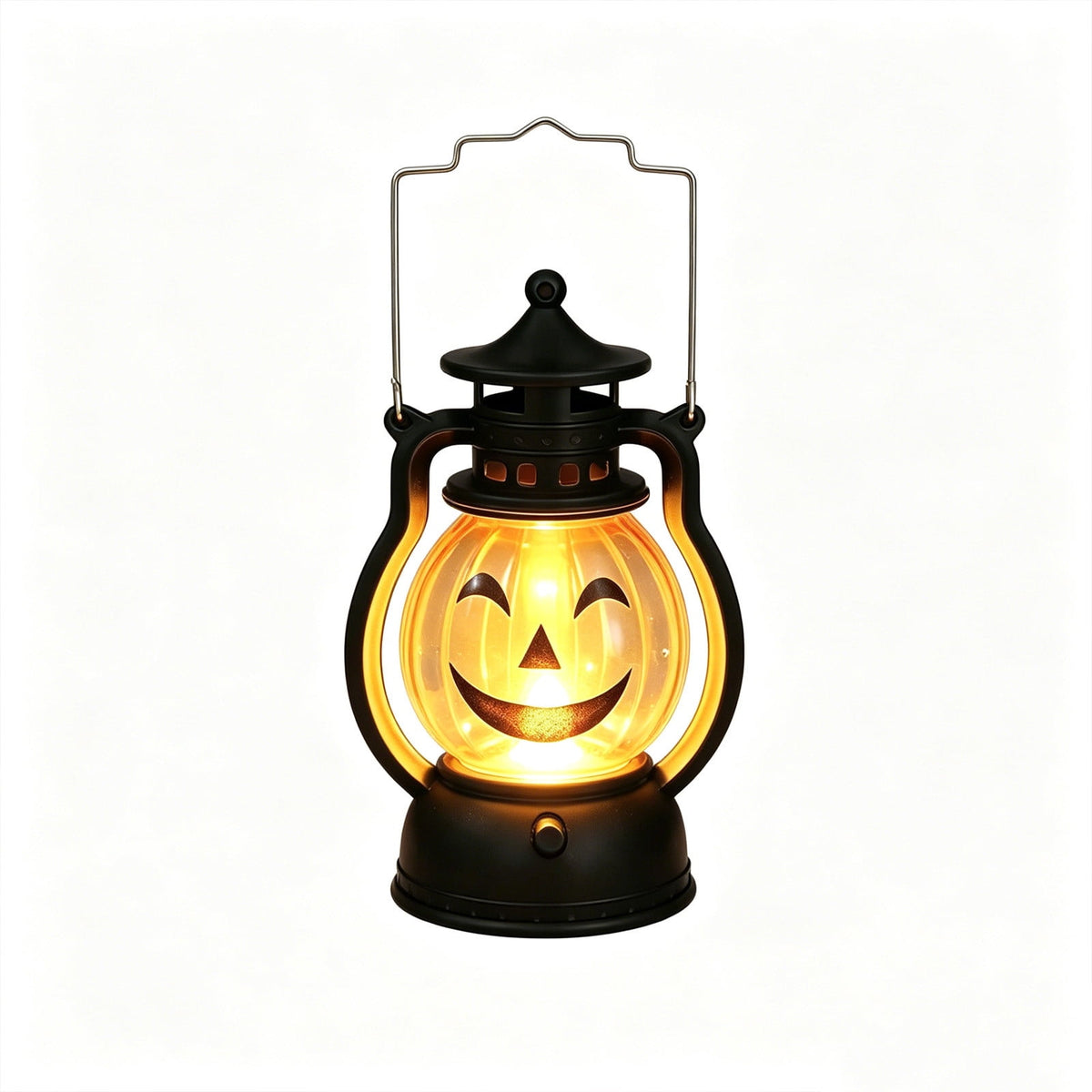 Cheapark Halloween Lanterns Decorations, Battery Operated Black Pumpkin Witch Lanterns, Flickering Light For Indoor Party Home Decor
