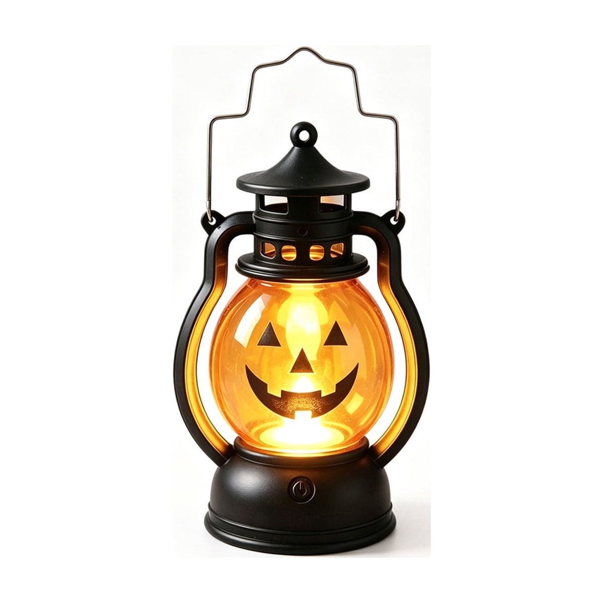 Cheapark Halloween Lanterns Decorations, Battery Operated Black Pumpkin Witch Lanterns, Flickering Light For Indoor Party Home Decor