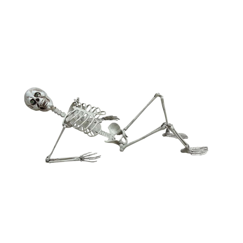 Halloween Skeleton Life Size Full Body Posable Joints Skeletons,Halloween Skeleton Decoration,Human Full Size Skull Hand Life Body Anatomy Model Halloween Decor