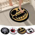 Fnochy Halloween Door Mat Bathroom Floor Mat Decorative Floor Mat Spider Web Eyeball Skull Ghost Halloween Decor Mat,23.6"X23.6" Clearance