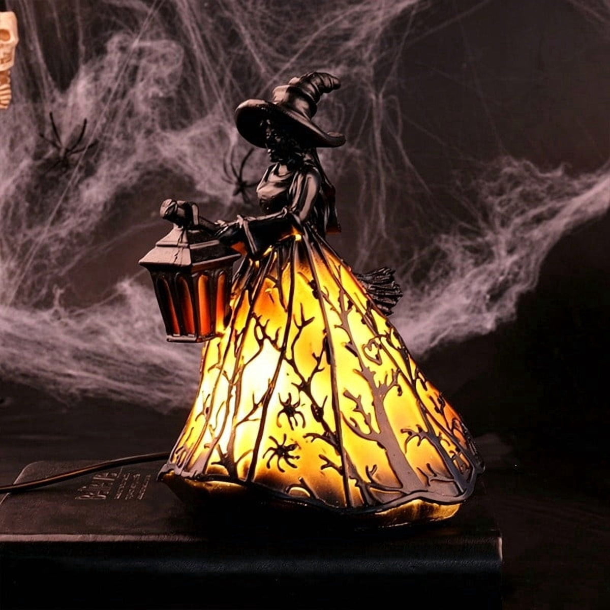 Gifts Under $20 Ghost Campfire Night Light, Flickering Flame Nightlight, Halloween 3D Cute Spooky Marshmallow Ghost Decoration for Bedroom, Spooky Season Home Halloween Decor for Ki*ds Adults