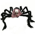 Halloween Decorations Clearance! 30" Super Scary Spider with Skeleton Decor, Halloween Props, Haunted House Party Decor for Yard Indoor Outdoor Classroom - Black