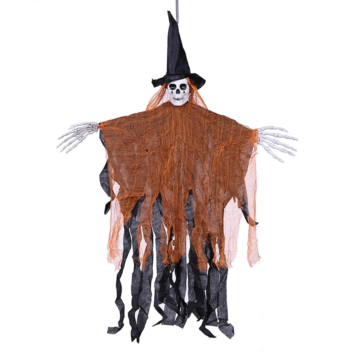 Halloween Hanging Ghost, 32 x 40 Inch Niyattn Hanging Halloween Skeleton Ghosts Decorations, Grim Reapers for Best Halloween Outdoor Decorations, Green
