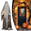 Halloween Wall Stickers, Large Ghost Holding Candle Wall Decals, Wall Clings Decor for Halloween Party Home Office Wall Glass Mirror Decorations, 18.89x44.68"