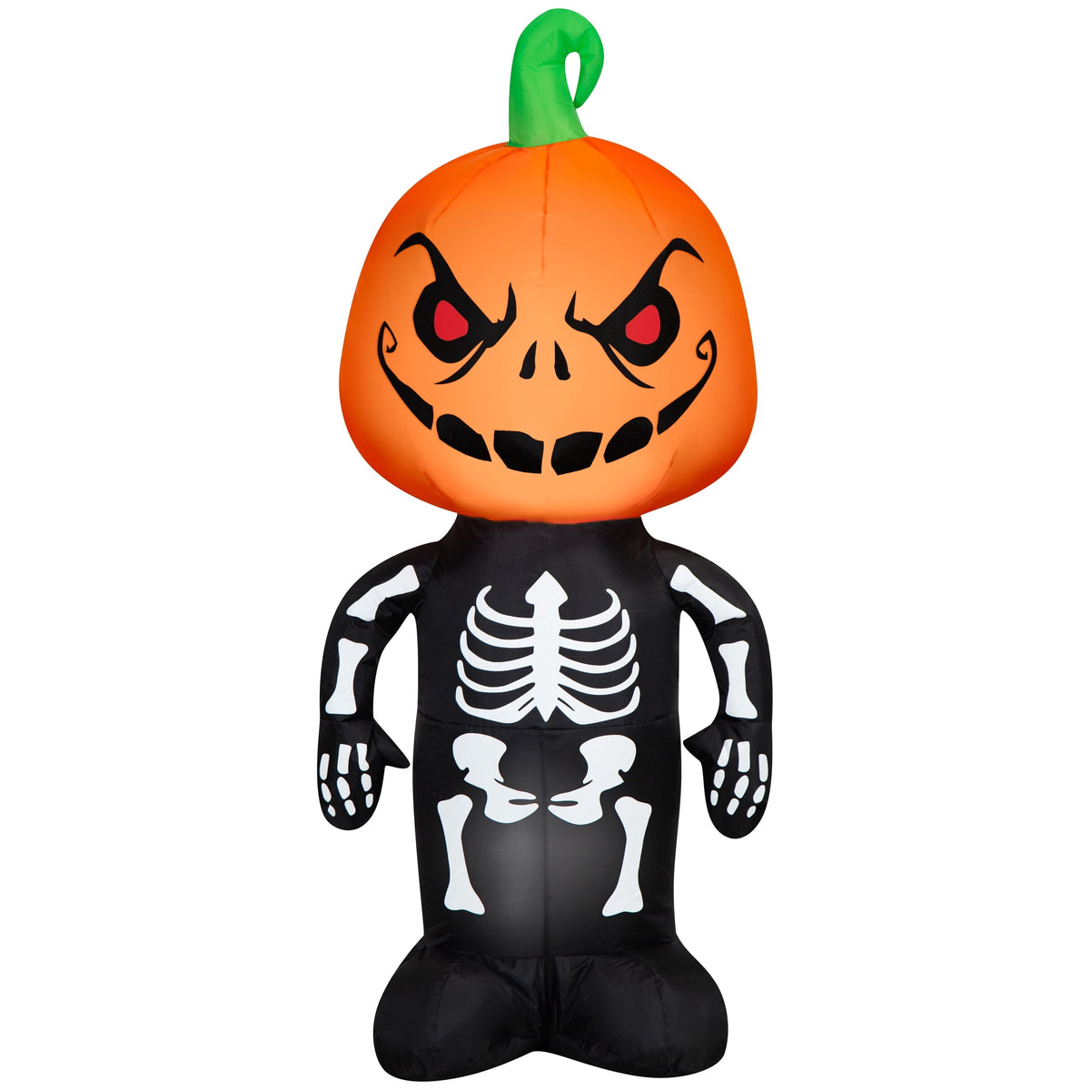 Pumpkin Skeleton Airblown Yard Inflatable, Multicolor, 4', Halloween by Way To Celebrate