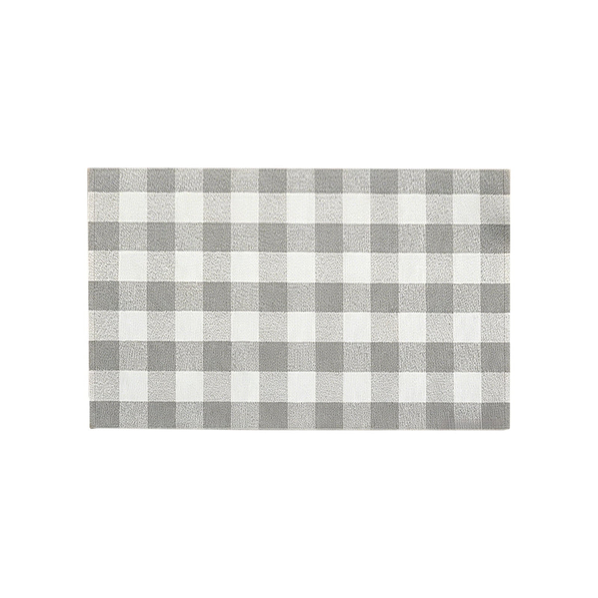 Orange Plaid Fall Outdoor Mat, Hand-Woven Porch Rug for Thanksgiving Halloween Door Decor
