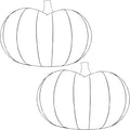 Pumpkin Shaped 3D Metal Wreath Forms 13x17.625 Inches Fall Halloween Farmhouse Autumn Thanksgiving DIY Art Craft Material Supplies Making Centerpiece Bouquet Decoration Indoor Outdoor Wreath Pack of 2