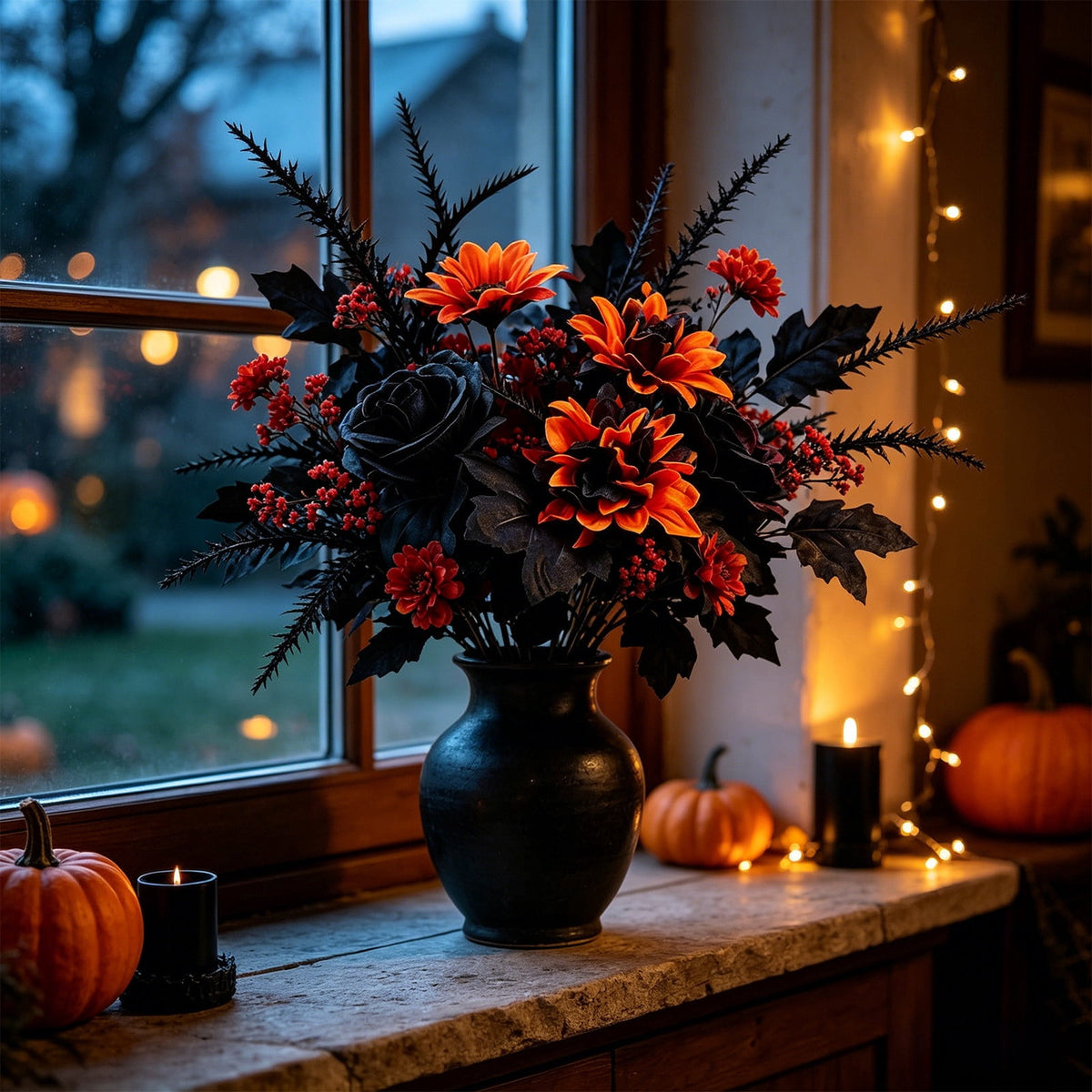 SCNOR 72 Inch Halloween Felt Garland with Ghost Pumpkin Witch Hat Spider Broom, Hanging Decor for Fireplace Mantel Wall