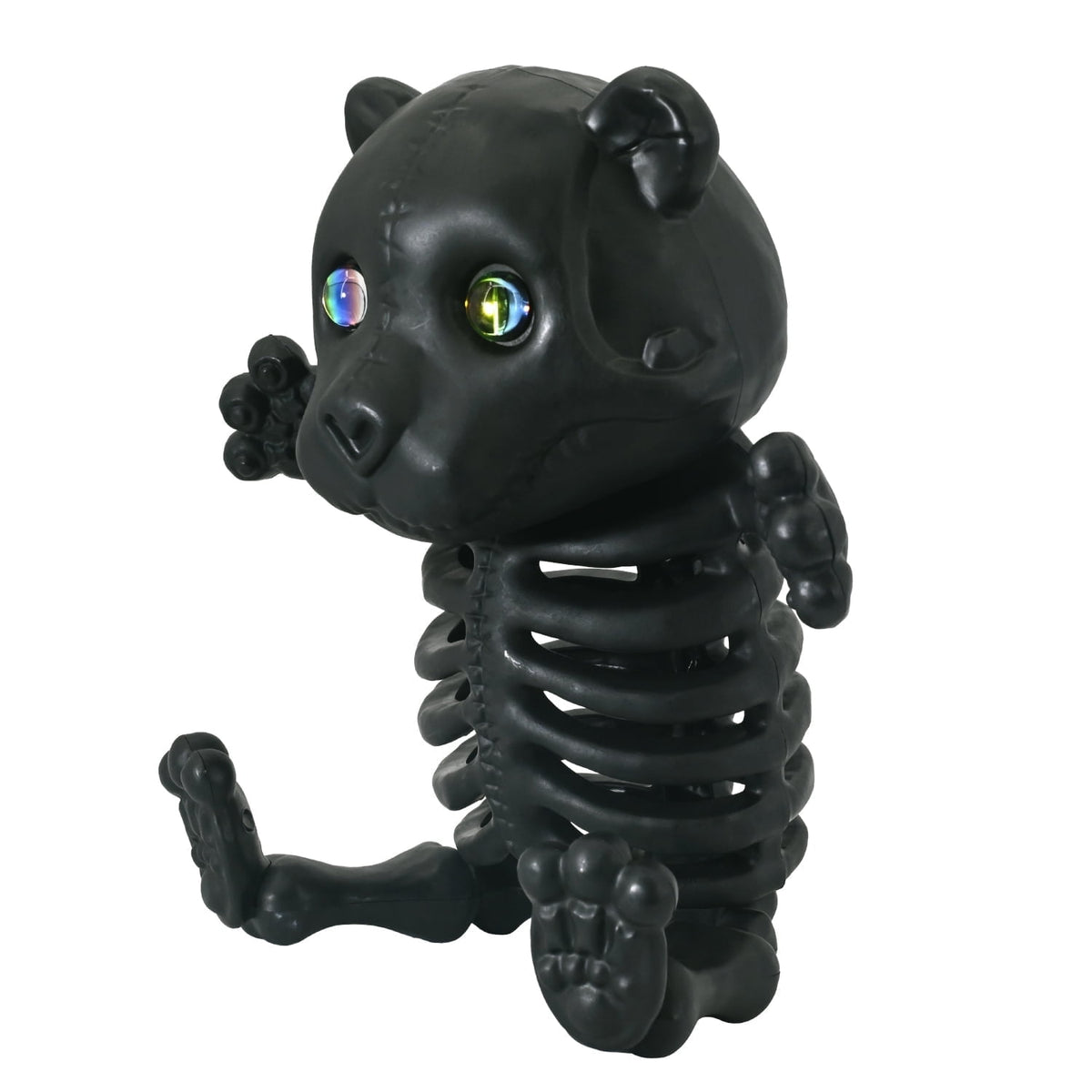 Seasons Large Halloween Teddy Bear Skeleton Decoration with Crystal Eyes, Skeleton Decor