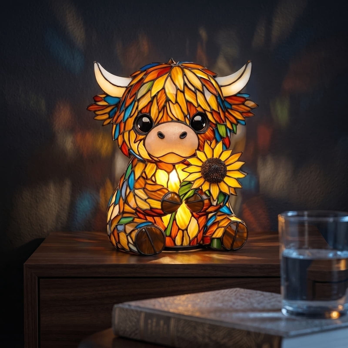 Sruoe Resin Owl Vintage Table Lamp, Decorative Animal Night Light for Bedroom Office Indoor Home Year Round Decor