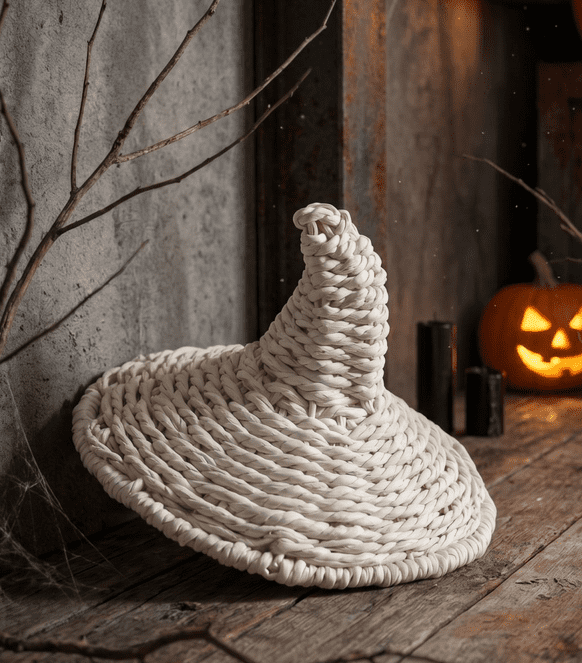 THOPBPRK 2026 Black Halloween Woven Pumpkin Jack-O'-Lantern, Halloween Decorations Pumpkin, USE LED Candle, Rattan Fall Halloween Decor for Home, 1Pack 11.8 Inch A