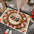 Tupukom Under 5 Dollars Christmas Welcome Doormat Front Door Mat Indoor Outdoor Entrance Floor Mats Non-Slip Washable Christmas Home Decor 16" x 24" Inch