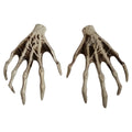 Witch Skeleton Hands for Halloween - 1 Pair Realistic Scary Hands, Decoration Props for Halloween Parties, Haunted House Displays and Terror Decor