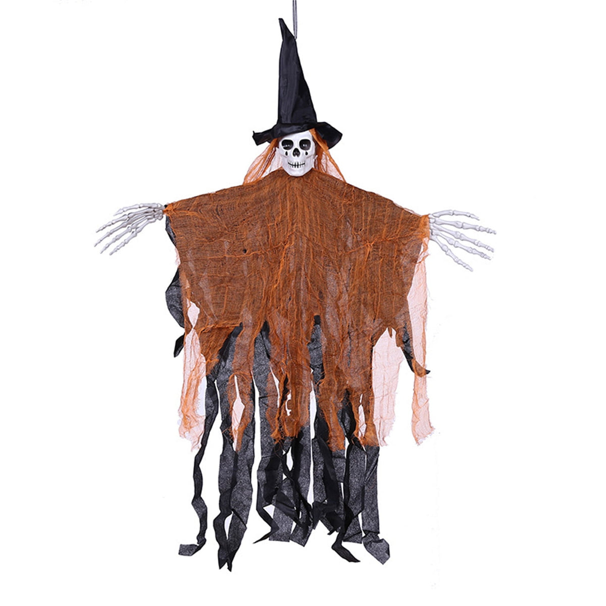 Halloween Hanging Ghost, 32 x 40 Inch Niyattn Hanging Halloween Skeleton Ghosts Decorations, Grim Reapers for Best Halloween Outdoor Decorations, Green