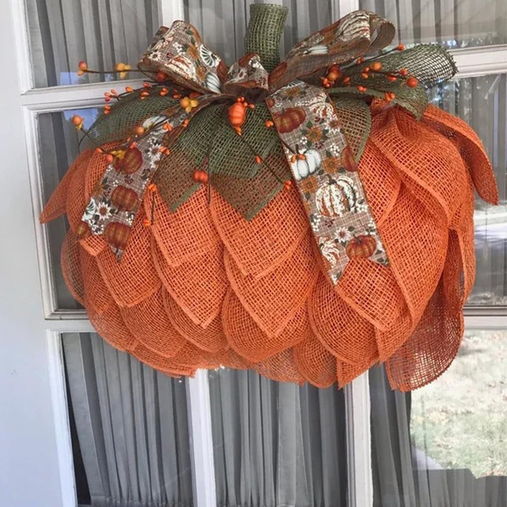 KOMI 2024 Fall Peony and Pumpkin Wreath for Front Door - Year Round Durable Farmhouse Wreath with Maple Leaves, Berries, Pinecones, and Pumpkins for Thanksgiving, Halloween, and Seasonal Home Decor