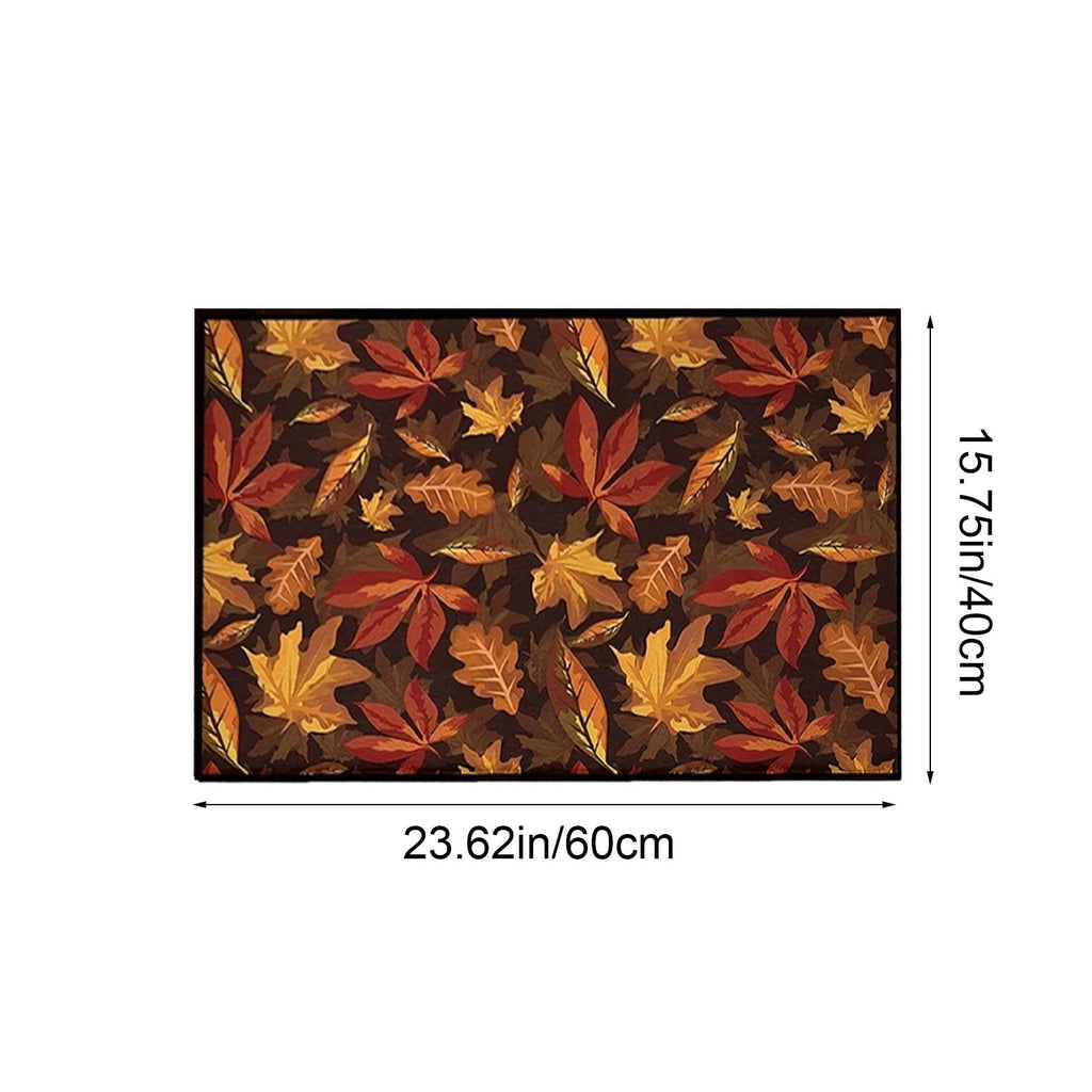 Autumn Door Mat for Entryway, 16x24 Inch, Fall-Themed Floor Doormat for Home Decor, Non-Slip Rug Mat for Living Room, Kitchen, Bedroom, Gifts for Fall Lovers (E)