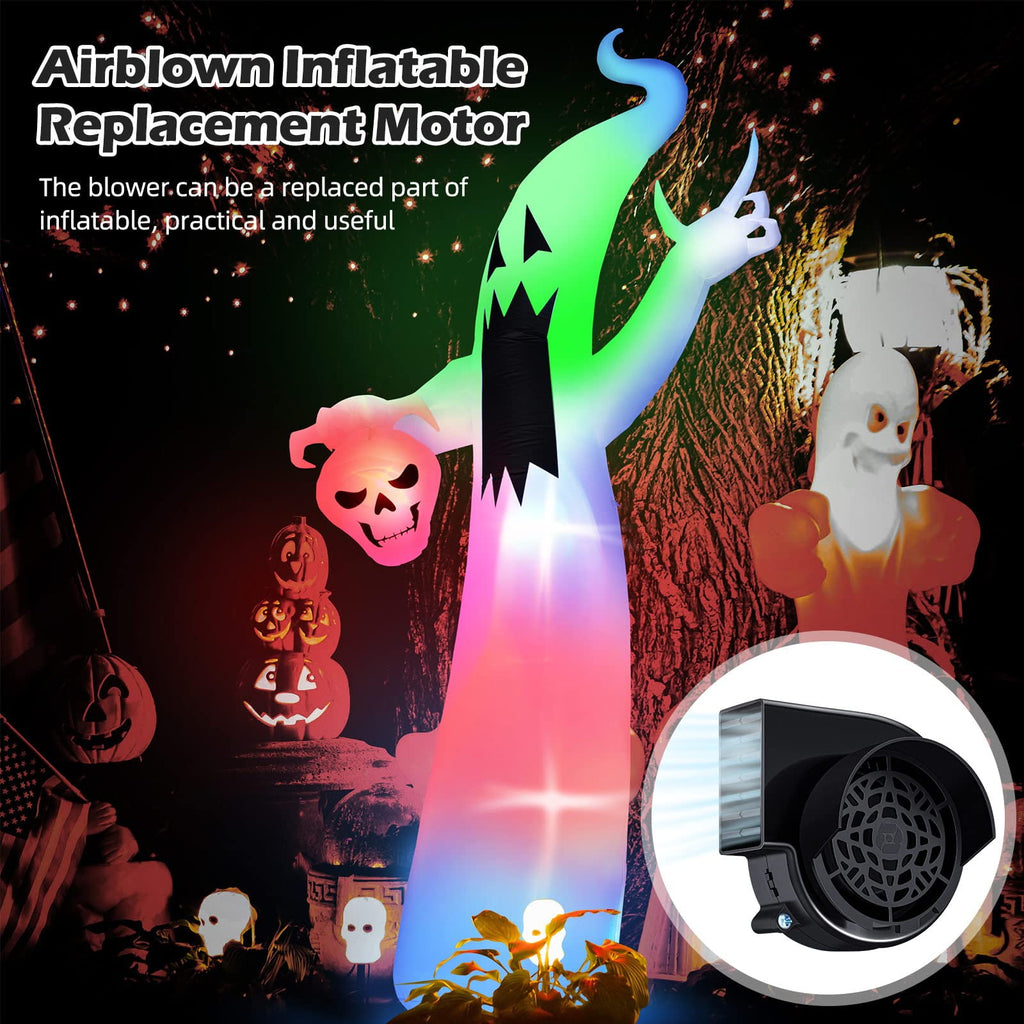 Air Blower for Inflatables, Air Fan Blower Replacement Motor for Garden Yard Inflatable Decor, 1.0A Fan Blower for Halloween Christmas Airblown Inflatables, 12V/ 1.0A Adapter