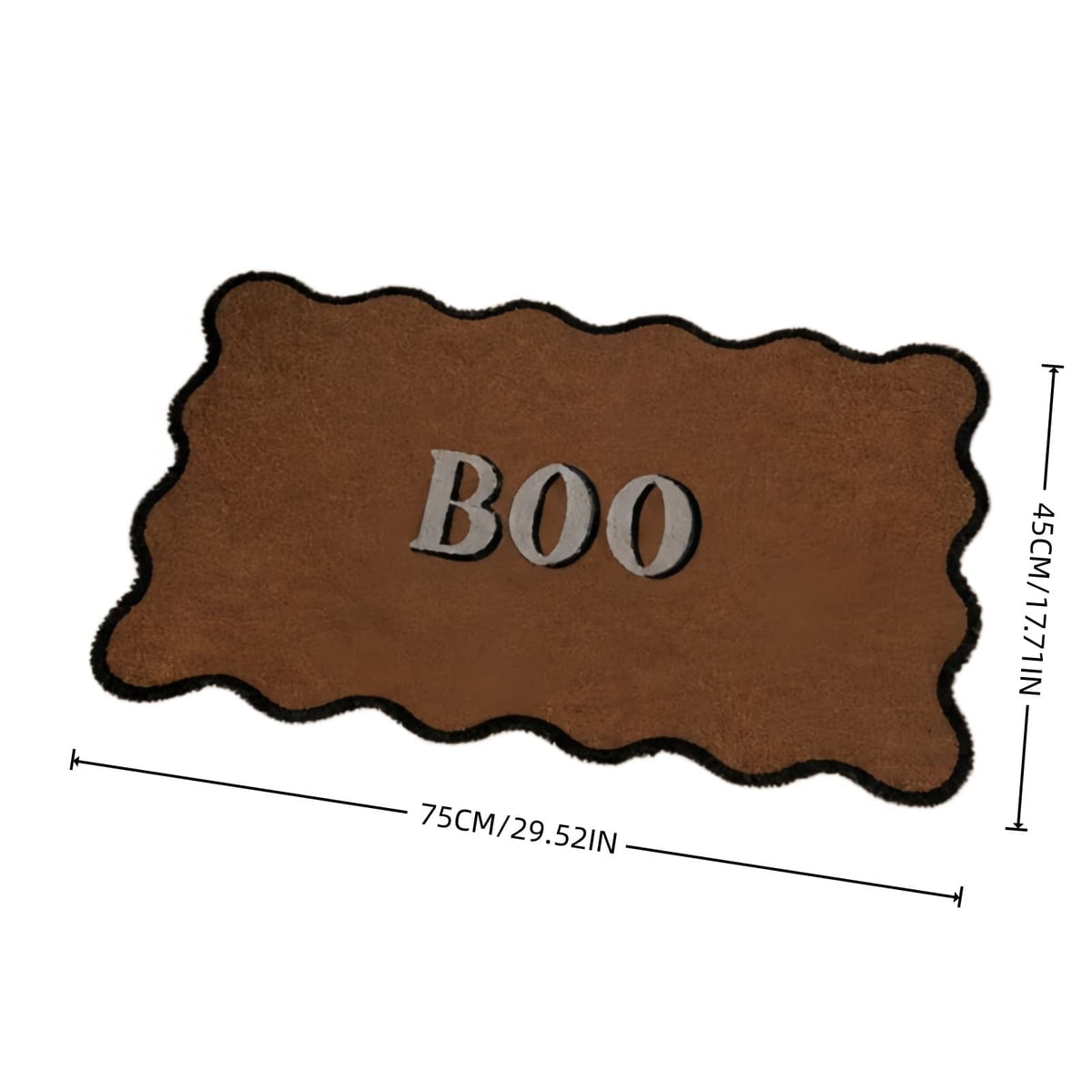 Clearance Natural/Black Floral Bird Outdoor Coir Doormat, 30" x 18"