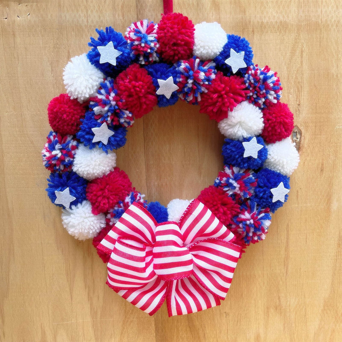 AZXY 4th of July Wreath,Patriotic Wreath,Independence Day Wreaths,Memorial Day Decorations
