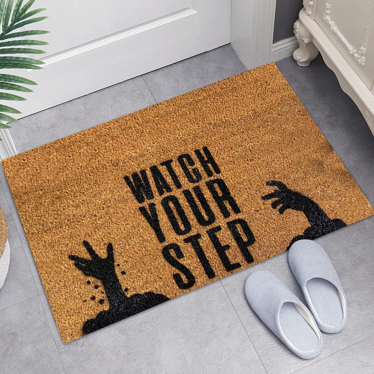 JLFNYA Halloween Rug,15.7*24inch Checkered Rug,Rug Halloween Fall Door Mat Cotton Washable Area Rugs Door Mat Outdoor Entrance for Front Porch Entryway Fall Farmhouse
