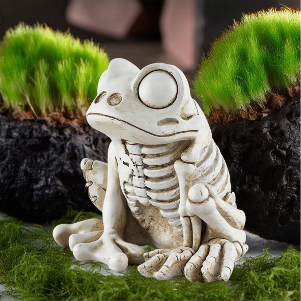 FNYOXU Halloween Skeleton, Animal Skeleton Halloween Decor, Skeleton Frog, Halloween Decoration for Home, Yard
