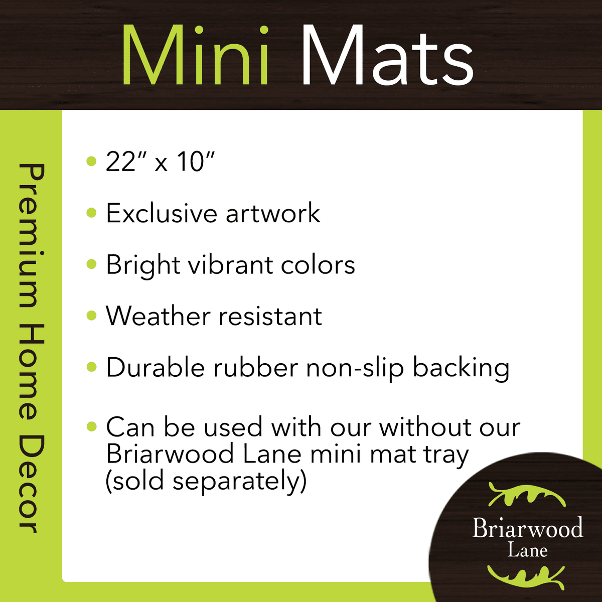 Briarwood Lane Halloween Gnomes Mini Mat 22x10 Indoor Outdoor For Halloween Doormat