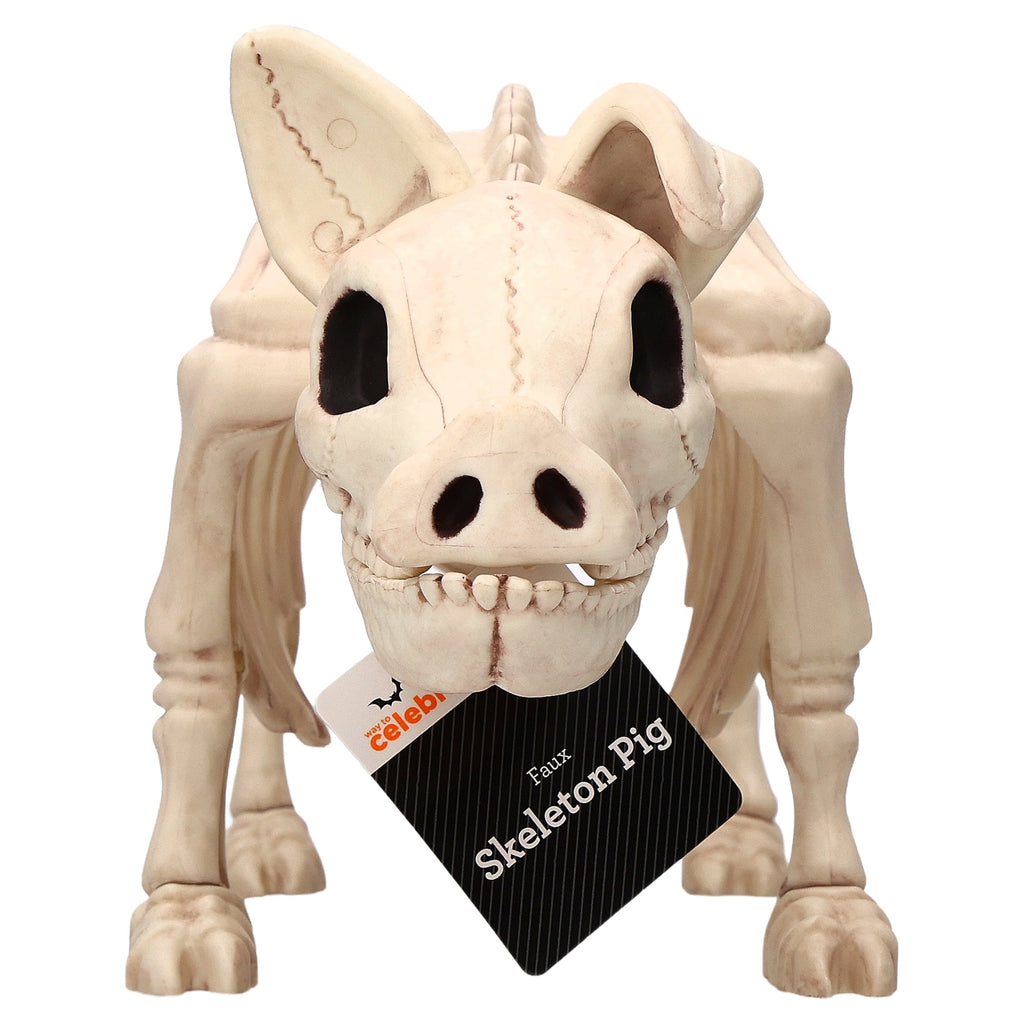 Faux Pig Skeleton Decoration, 6.5", Halloween by Way To Celebrate