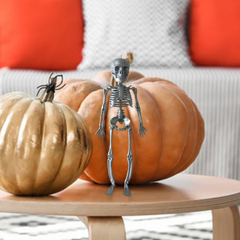 Darzheoy 11.5" Halloween Skeleton Decorations, Halloween Decoration Skeleton Room Venue Decoration Props Prankster Model Frame