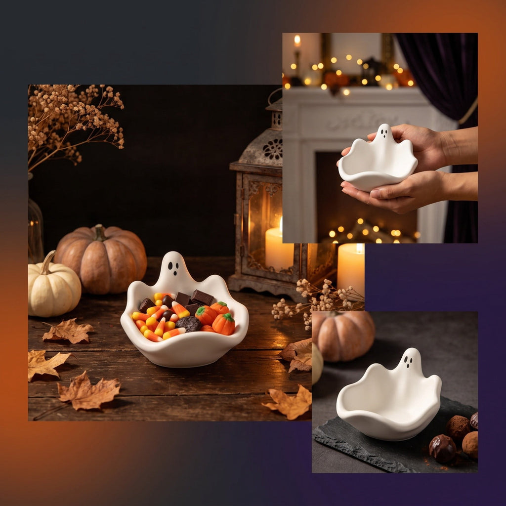 XGFHYJEH Halloween Decorations LED Candle Lights, 3pc Pumpkin Lantern, Halloween Indoor Decor, Halloween Table Decoration Ornament for Home Room Party