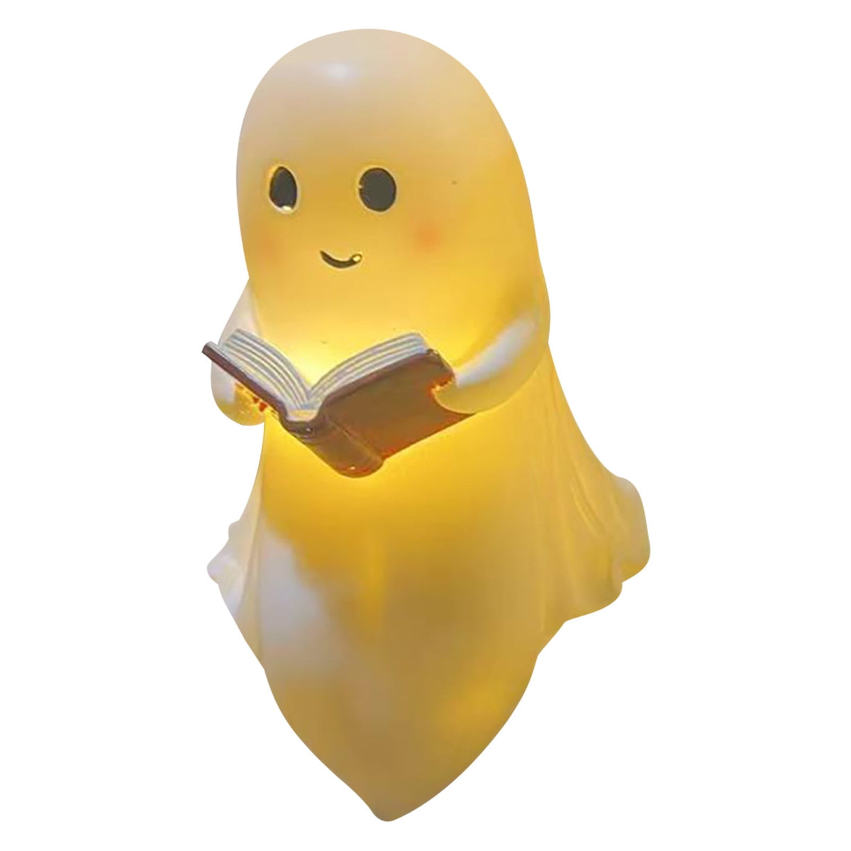 Resin Halloween Ghost Figurine, 10cm Black Spooky Ghost Statue for Mantel Tabletop Centerpiece Porch Indoor Cute Halloween Decor