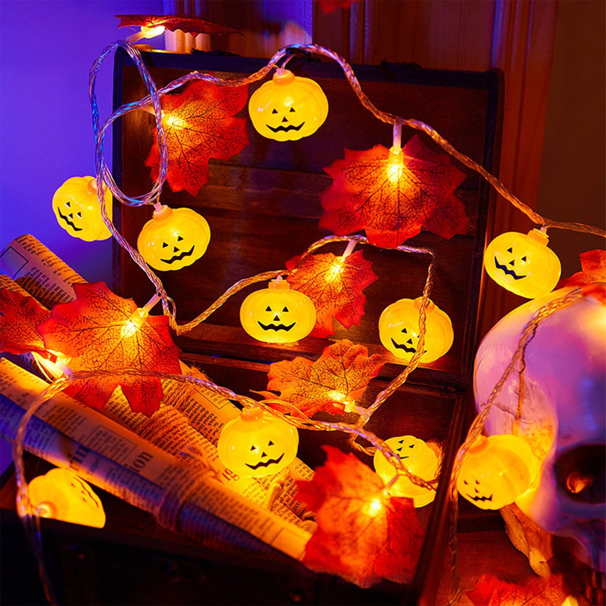 XGFHYJEH Halloween Decorations LED Candle Lights, 3pc Pumpkin Lantern, Halloween Indoor Decor, Halloween Table Decoration Ornament for Home Room Party