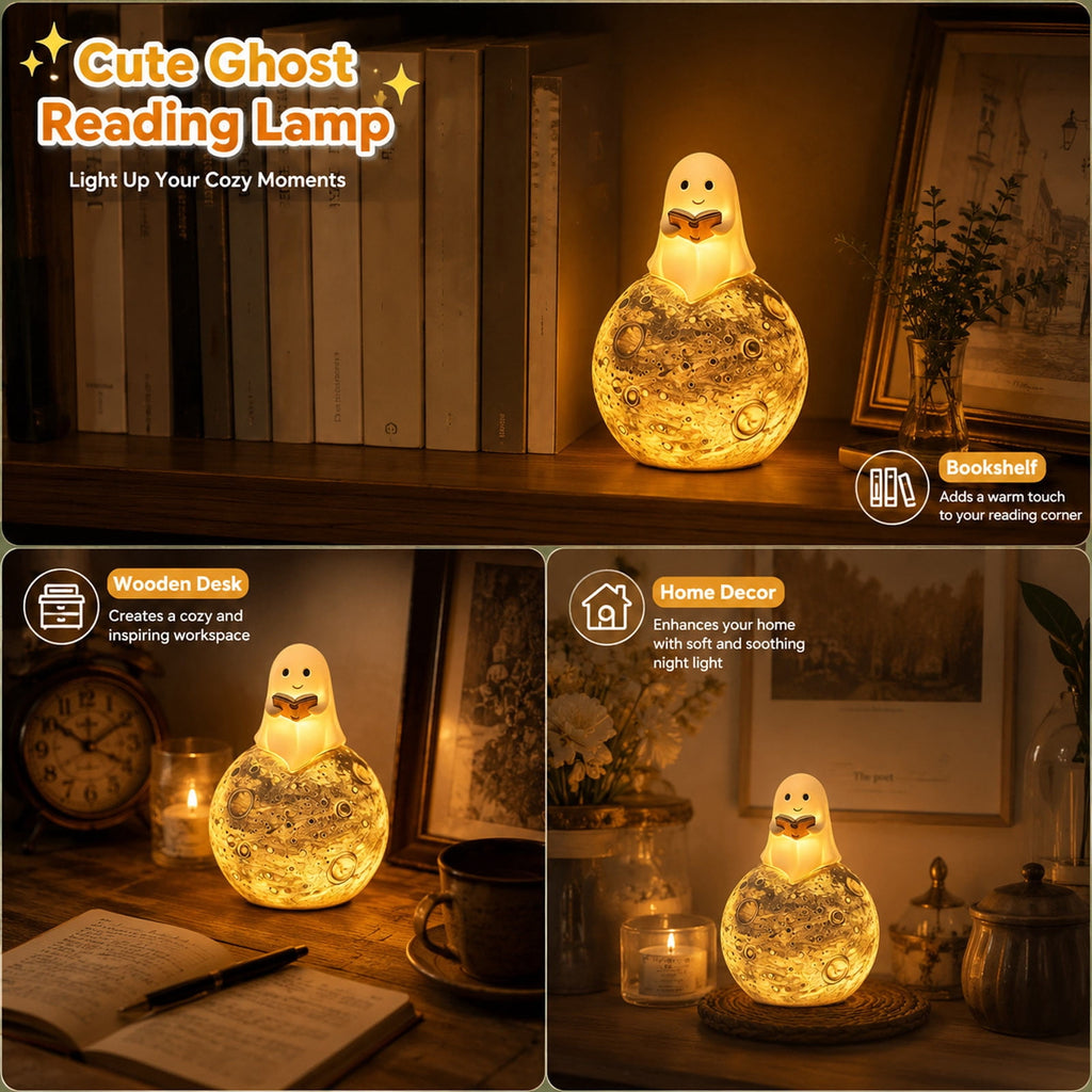 BZPIZ Witch Hat Lamp Handcrafted Retro Resin Stained Witch Hat Desk Lamp Halloween Home Decor Gothic Wizard Hats Night Light for Bedroom & Bookshelf