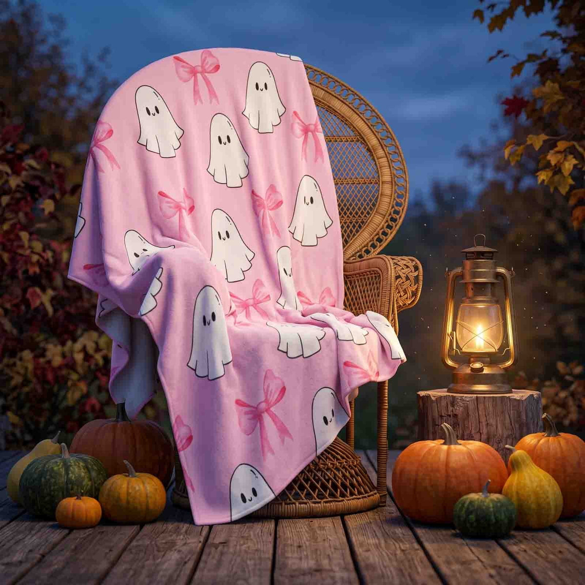 Halloween blanket,Halloween Print Throw Blanket Flannel Soft Cozy Decorative Nap Blanket with Ghost Pumpkin Skull for Office Bedroom Sofa Camping Travel(100x150cm/39x59 Inch),Black