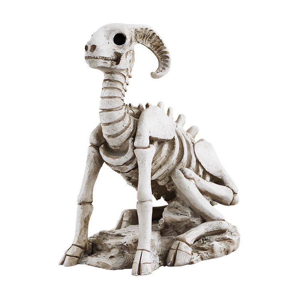 Dmlowu Animal Skeletons Halloween Decorations, 3.5x8" Plastic Halloween Skeleton for Home Decor, Spooky Human Skeleton for Halloween Decorations Outdoor & Infoor