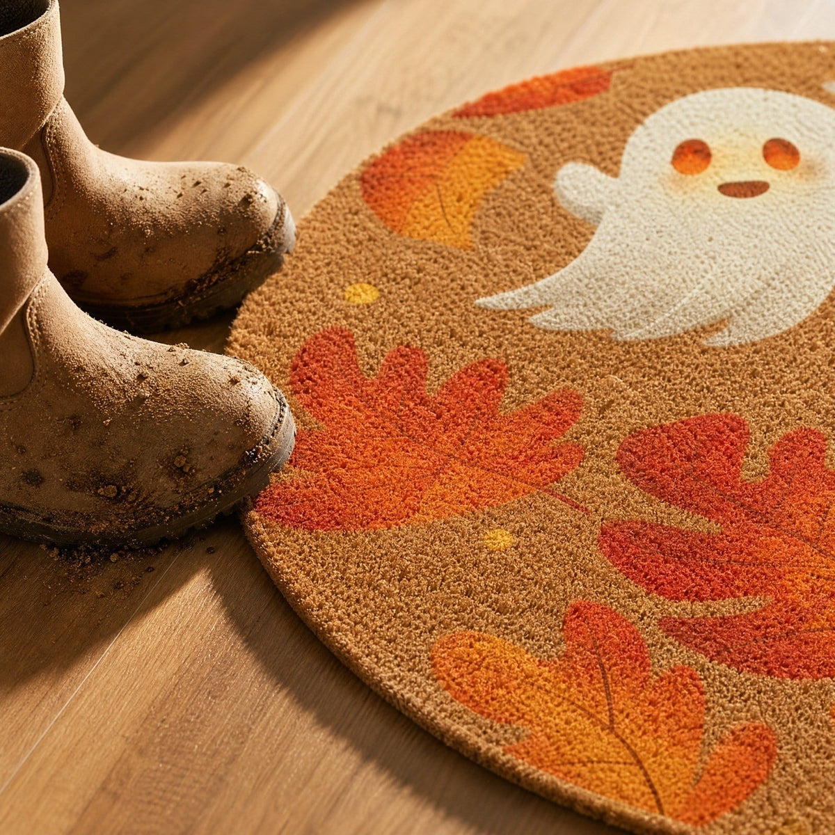 Halloween Door Mat Classic Print Skidproof Mat 15.75x23.62in Polyester Skidproof & Dirt Trapping for Front Door Porch Entryway by MPOISVA