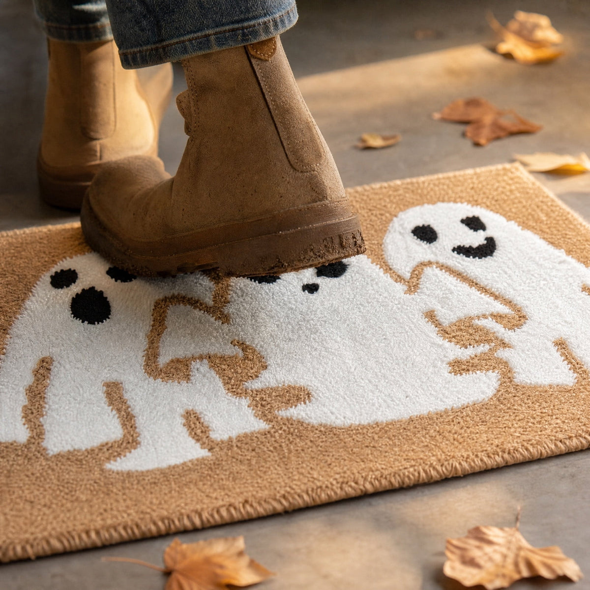 Halloween Door Mat Classic Print Skidproof Mat 15.75x23.62in Polyester Skidproof & Dirt Trapping for Front Door Porch Entryway by MPOISVA
