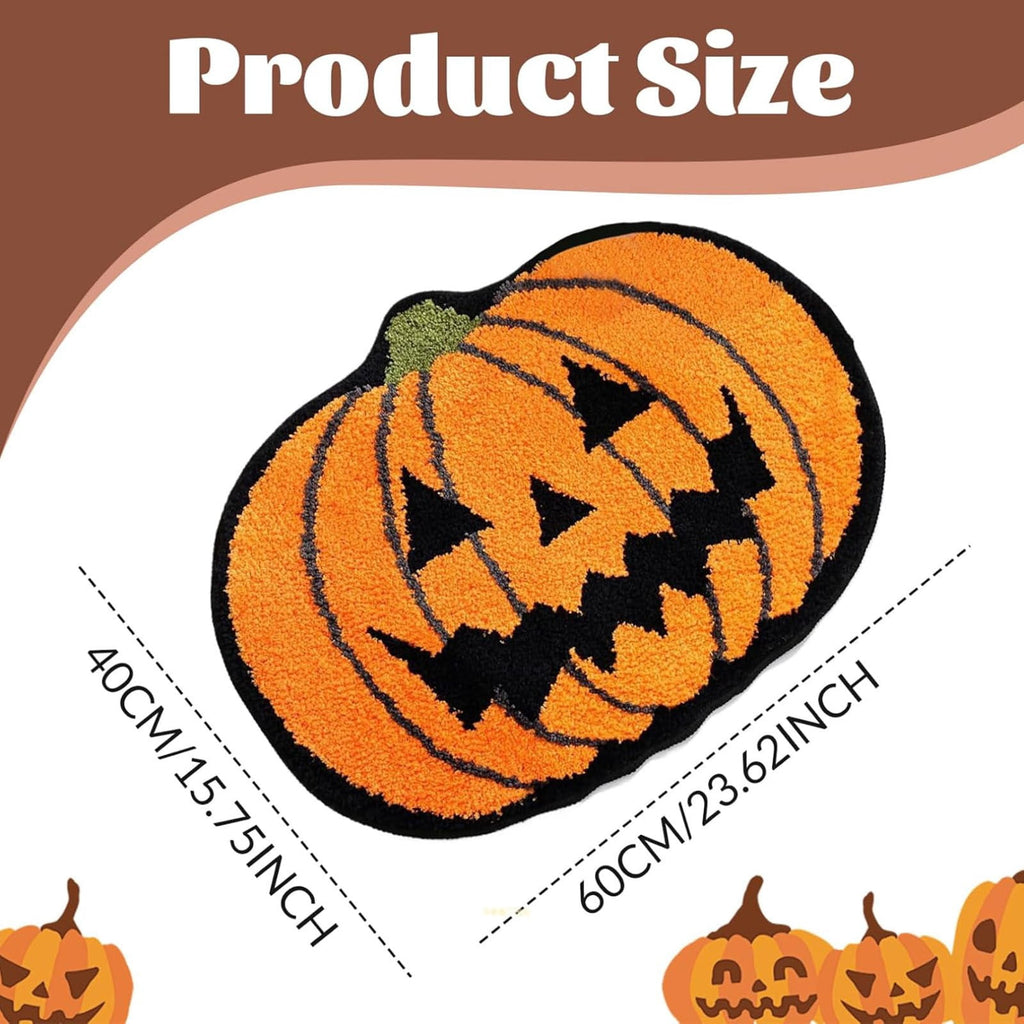 Halloween Carpet Decorations - Halloween Web Bath Mat - Rugs Decor - Bathroom Rug Decoration Room Decorations Spooky Witch Home Cute Mats For Kitchen Bedroom Family Decor