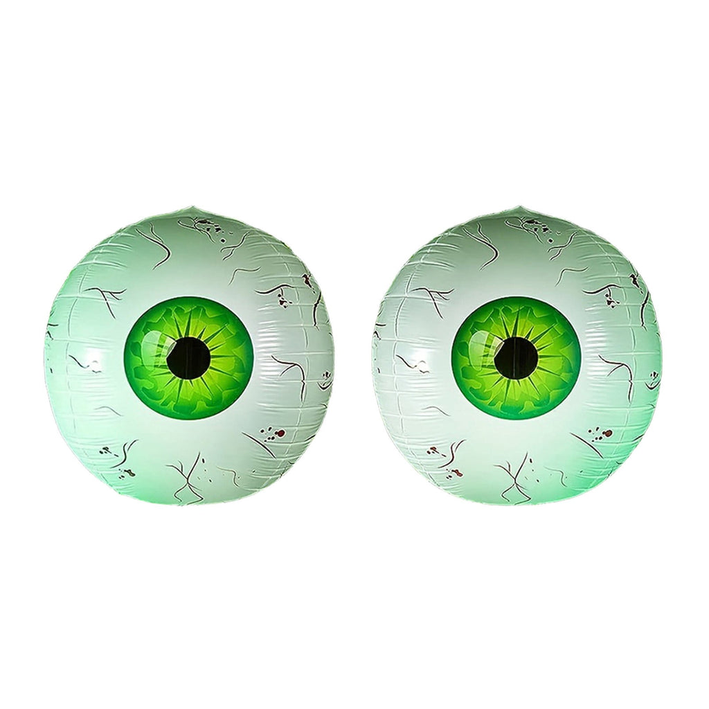Halloween Decoration Outdoor Clearance Under $5.00!2PCS Halloween Inflatable Eyeball Decorations Bloodshot Eyeball Balloons Set Hanging Horror Eye Ornaments For Halloween Yard Window Party Decor
