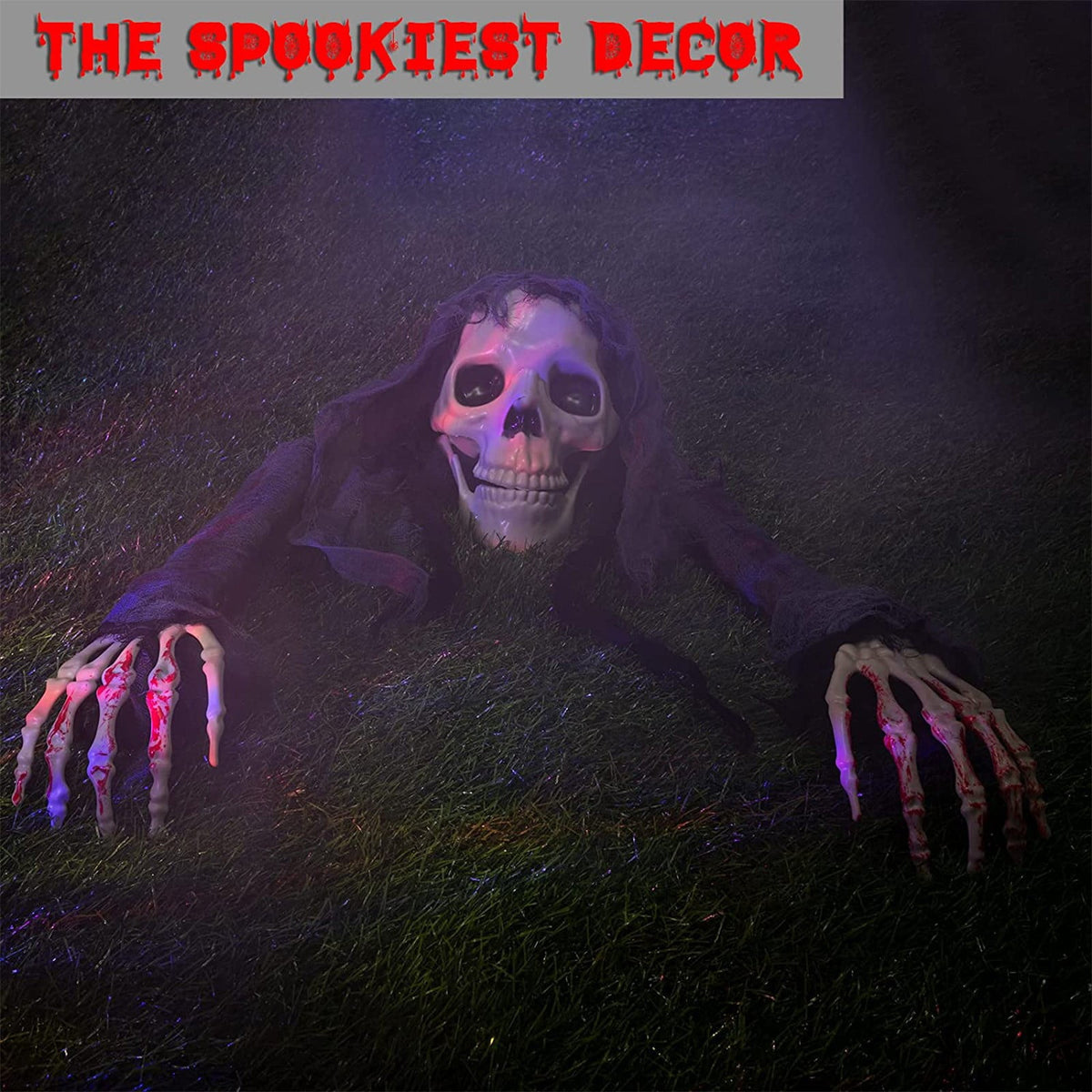 CXALSSY Halloween Decor, Halloween Decorations, Halloween Decorations Outdoor, Halloween Outdoor Decor, Skull And Skeleton Ground Breakers - Terrifying Gravestone Scenes 2 Options
