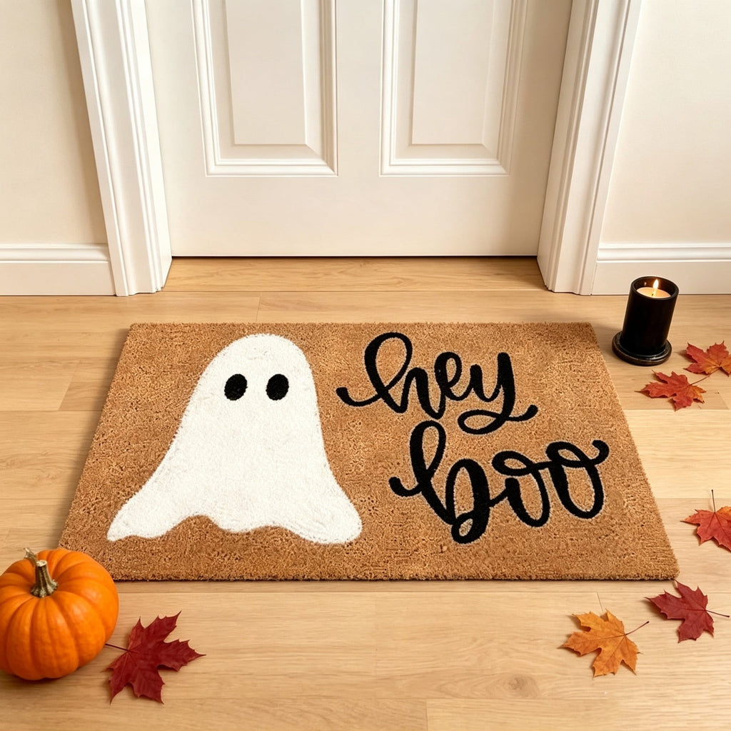 chaungfeng Welcome Fall Door Mat, Seasonal Pumpkin Decorative Doormat, Thick Non-Slip Rugs, for Indoor Outdoor Entrance Floor, Halloween Thanksgiving Decoration (23.6"X15.7")