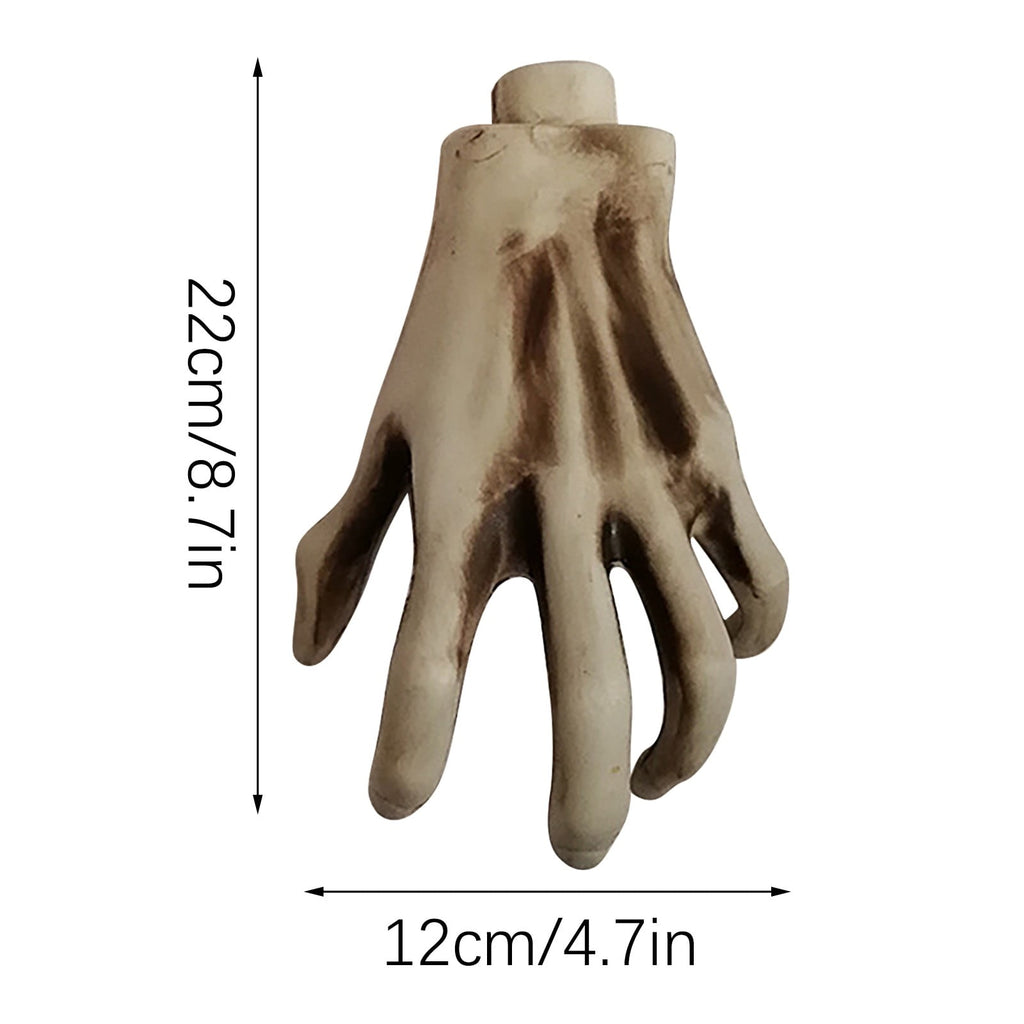 Witch Skeleton Hands for Halloween - 1 Pair Realistic Scary Hands, Decoration Props for Halloween Parties, Haunted House Displays and Terror Decor