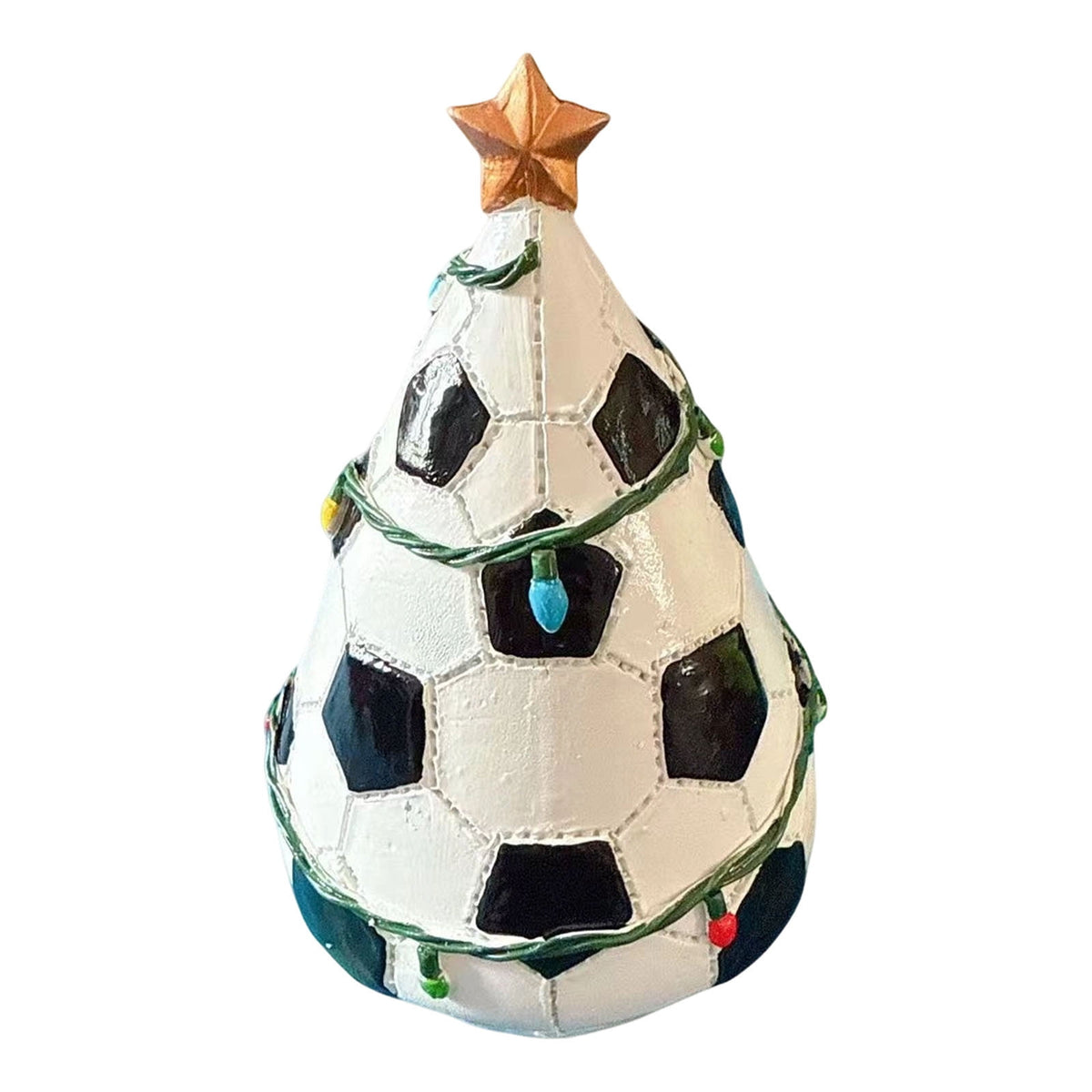 Christmas in july Decorations, Christmas Tree Resin Figurine, Sports Themed Tabletop Decor for Fall Thanksgiving Summerween, Unique Holiday Gift