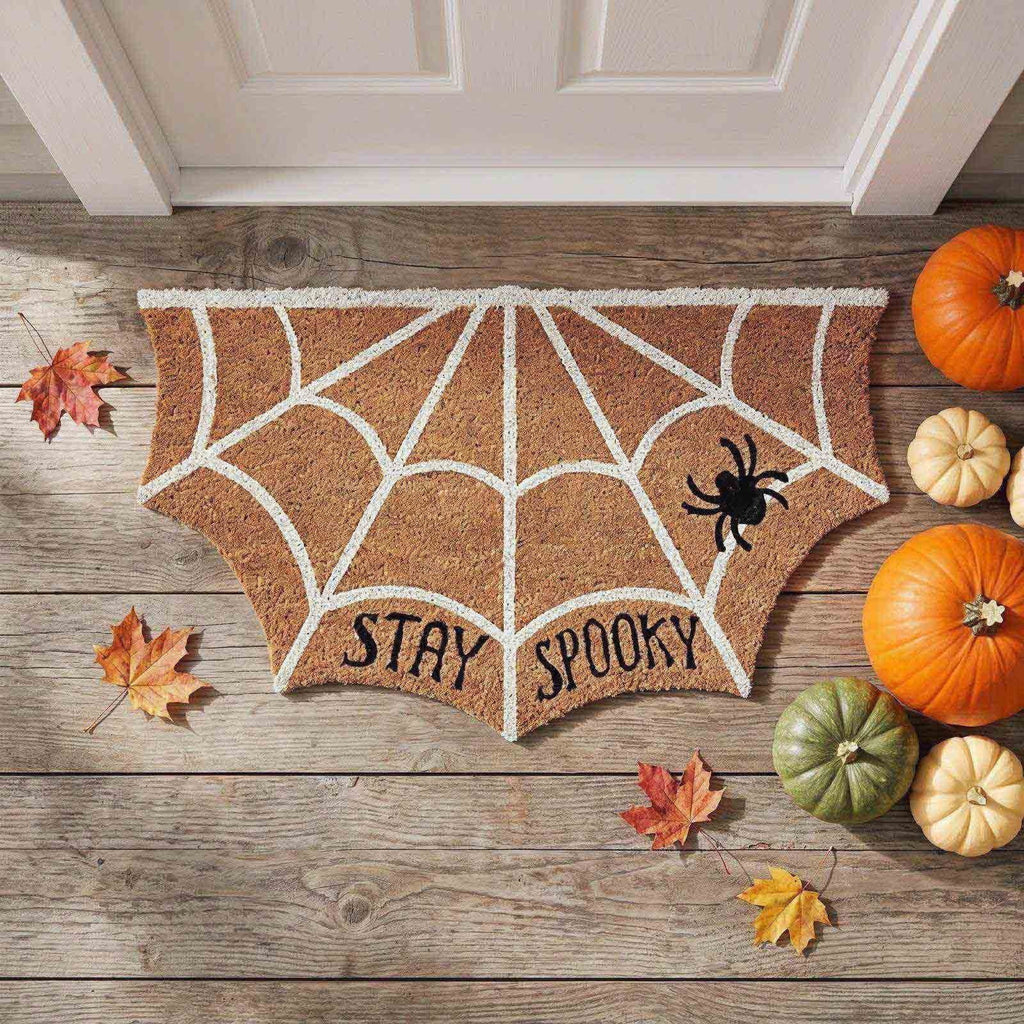 23.6x15.7 Inch Halloween Printed PVC Doormat, Non-Slide Rubber Back Dirt Trapping Front Door Indoor Outdoor Entryway Decor Floor Mat