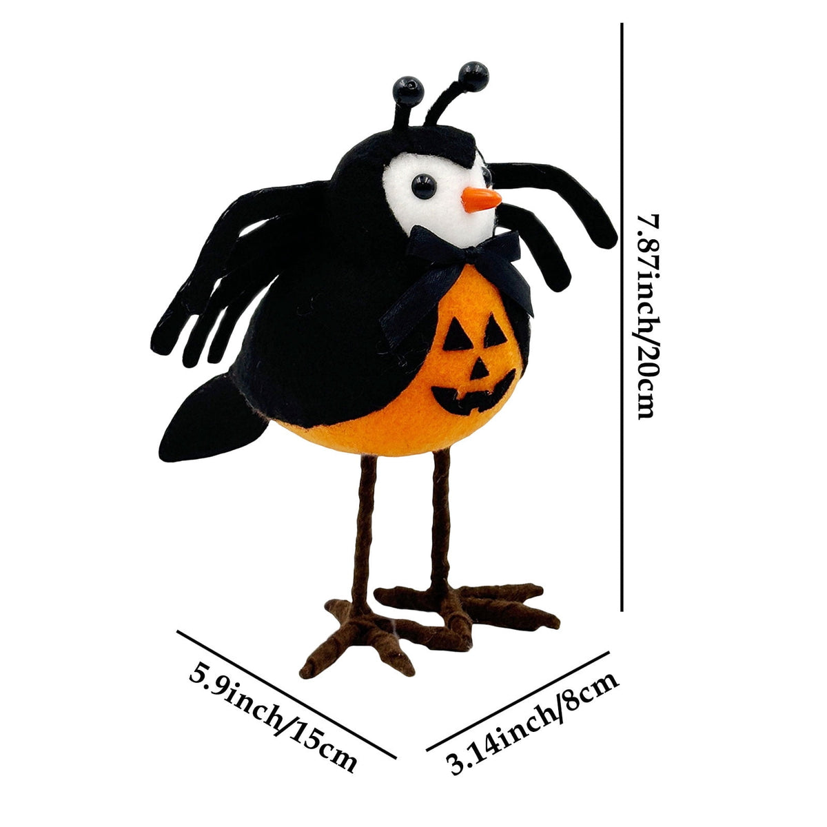 Chanana Easter Plush Bird Decorations Bird Figurines Table Ornament Cute Sparrow Fabric Sparrow Ornaments Centerpieces Table Tiered Tray Fireplace Spring Home Decor Tabletop Holiday Decorations