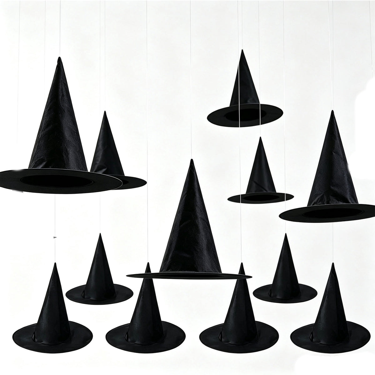 Stijggn Witch Hat Lights Halloween Glowing Lights, Waterproof Hanging Witch Hat Decorations, Warm Light Festival Ornaments for Indoor Outdoor Yard Garden Party Halloween Decor