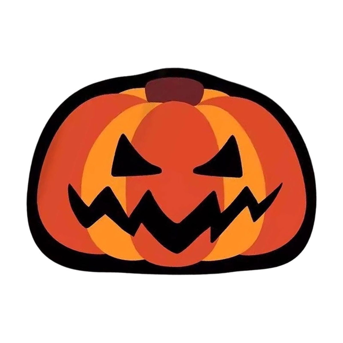 Halloween Door Mat Pumpkin Shaped Non-Absorbent Skidproof Mat 15.75x23.62in Polyester Skidproof & Weather Resistant for Front Door Porch Indoor Outdoor Halloween Door Mat by MPOISVA