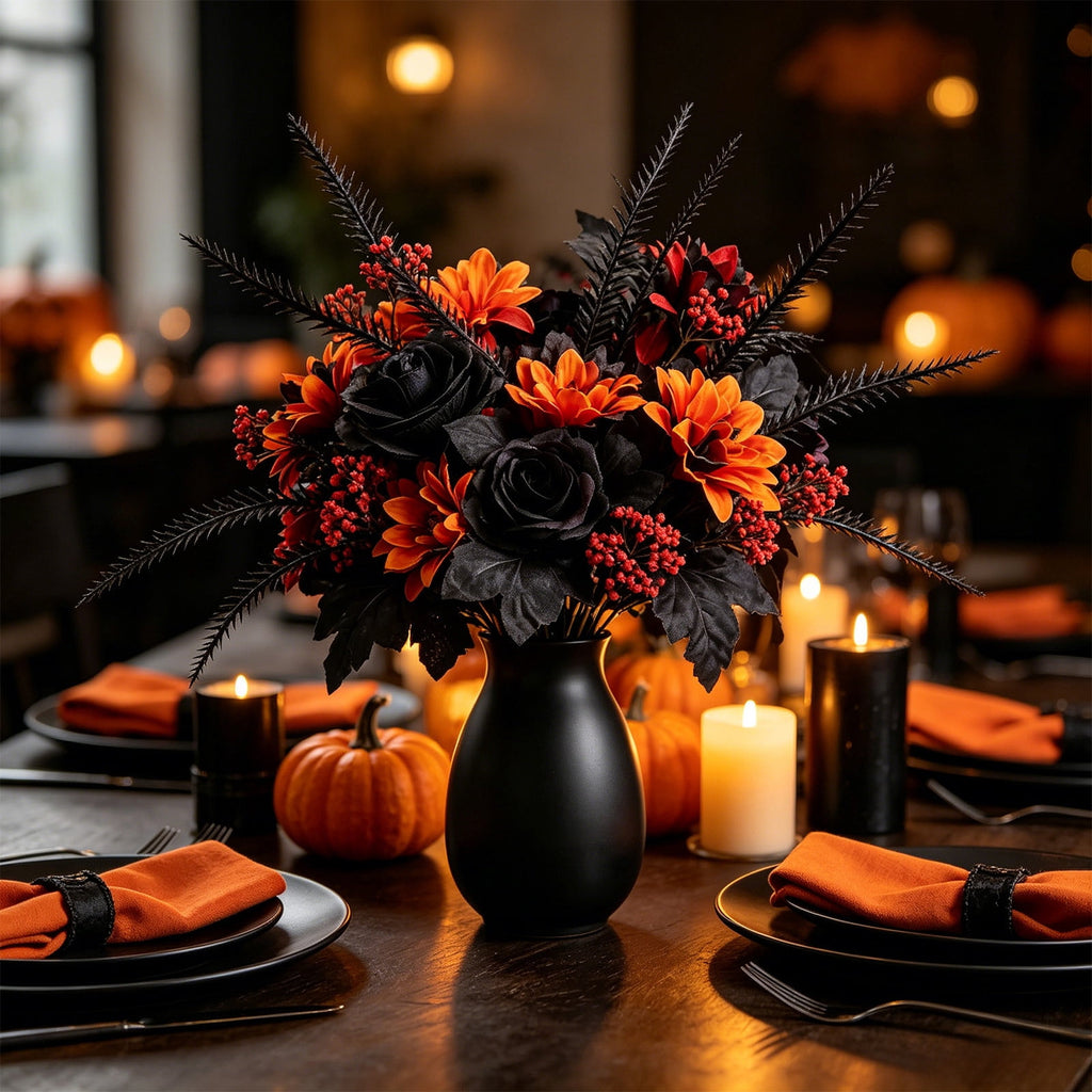 SCNOR 72 Inch Halloween Felt Garland with Ghost Pumpkin Witch Hat Spider Broom, Hanging Decor for Fireplace Mantel Wall
