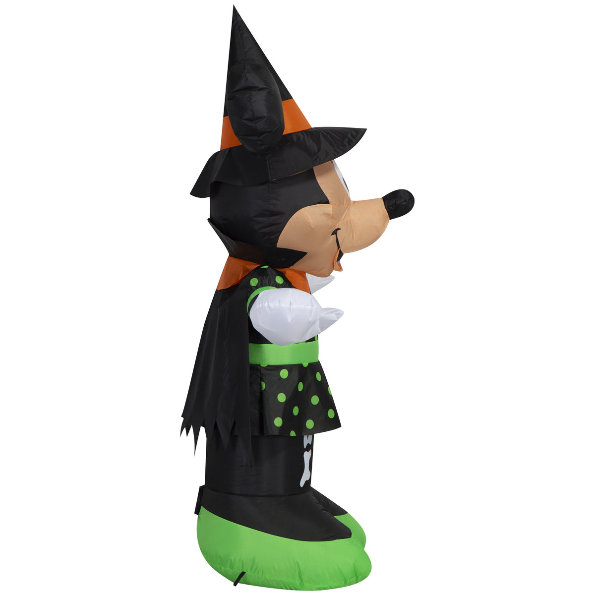 Airblown Halloween Yard Inflatables Light Minnie Mouse in Polkadot Dress Disney, 5 ft