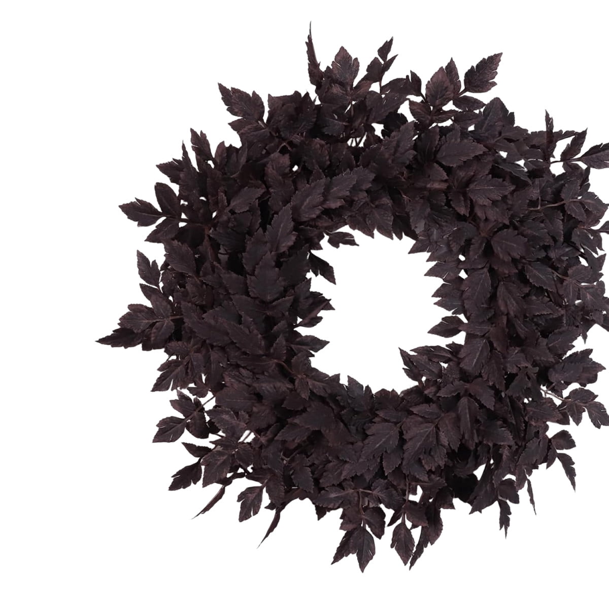 26 inch Fall Cimicifuga Leaves Front Door Wreath, Artificial Autumn Foliage Wreath, Decor for Indoor Outdoor Mantel, Window, Wall, Kitchen & Harvest Halloween