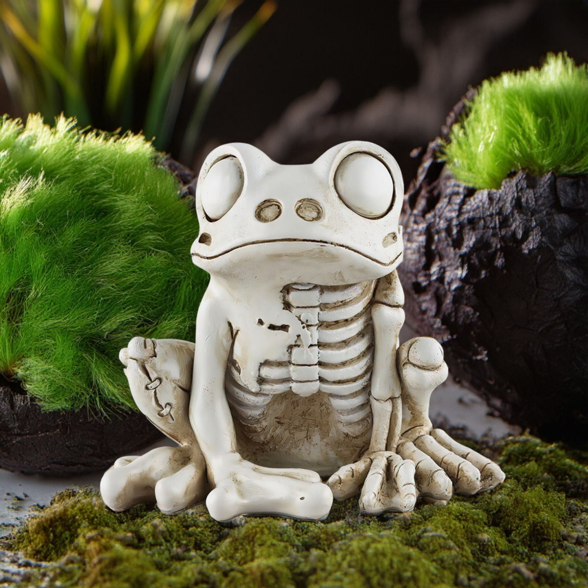 FNYOXU Halloween Skeleton, Animal Skeleton Halloween Decor, Skeleton Frog, Halloween Decoration for Home, Yard